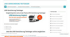 Desktop Screenshot of lkw-versicherung-testsieger.com