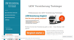 Desktop Screenshot of lkw-versicherung-testsieger.de