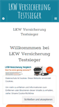 Mobile Screenshot of lkw-versicherung-testsieger.de